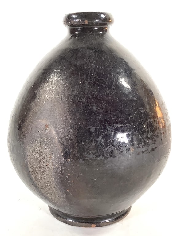 Early Glazed Brownware Jug - 2