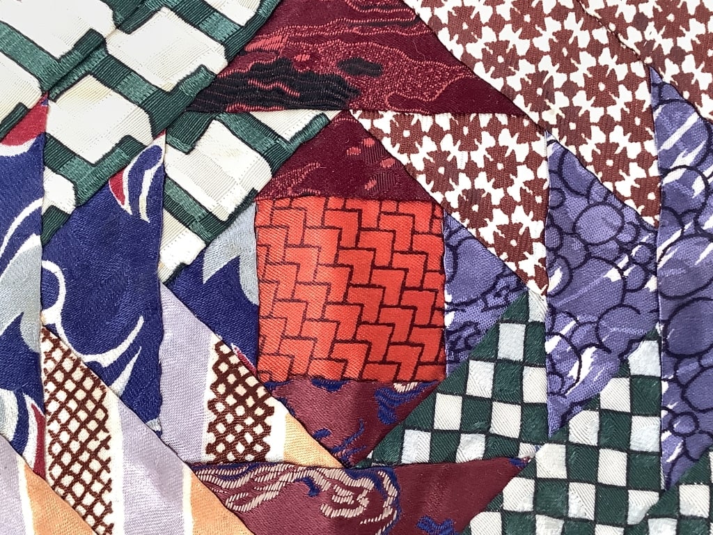 Vtg Pineapple Patchwork Quilt Blocks - 3