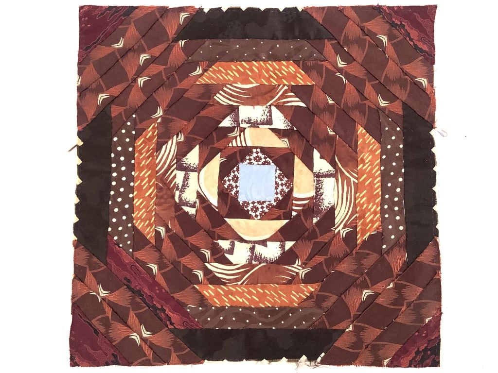 Vtg Pineapple Patchwork Quilt Blocks - 5