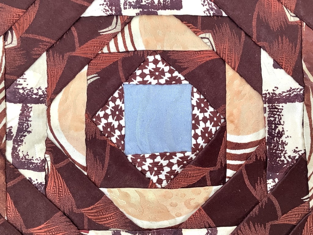 Vtg Pineapple Patchwork Quilt Blocks - 6
