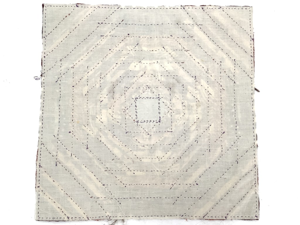 Vtg Pineapple Patchwork Quilt Blocks - 7