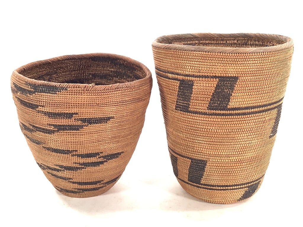 2 Tutsi Lidded Coiled Baskets - 2