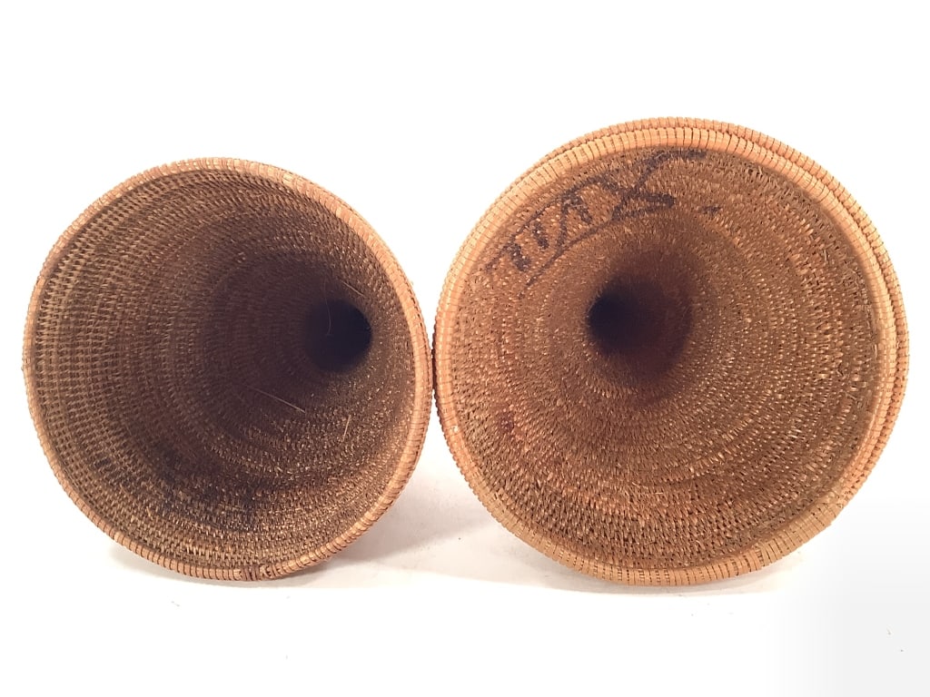 2 Tutsi Lidded Coiled Baskets - 5