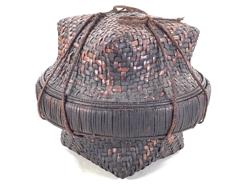 Congo Kuba Lidded Food Basket (1 of 9)