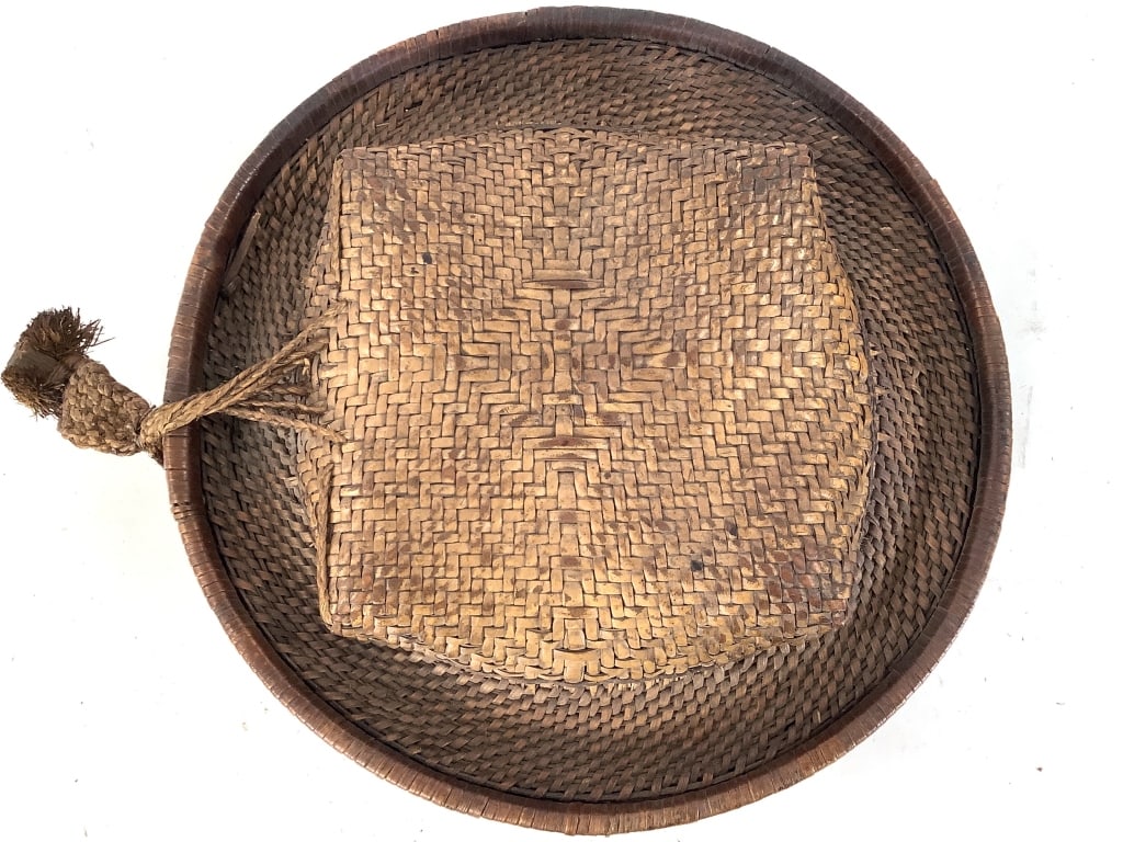 Kuba Lidded Basket Congo - 5