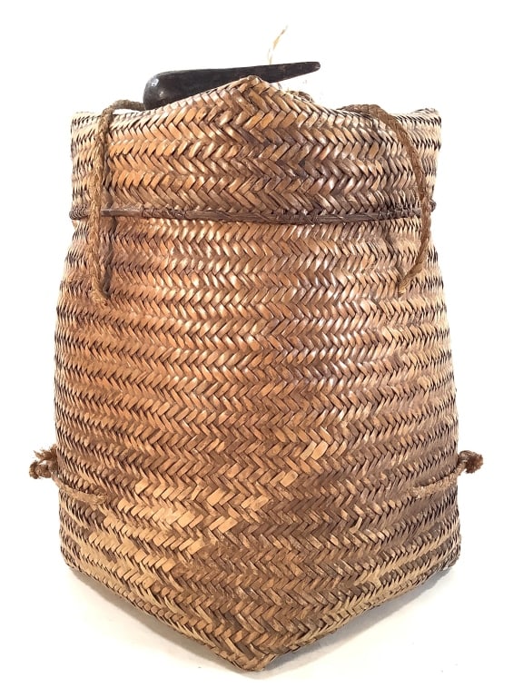 Kuba Lidded Basket DRC - 3