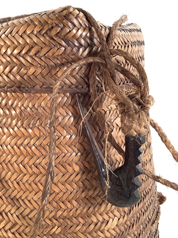 Kuba Lidded Basket DRC - 5