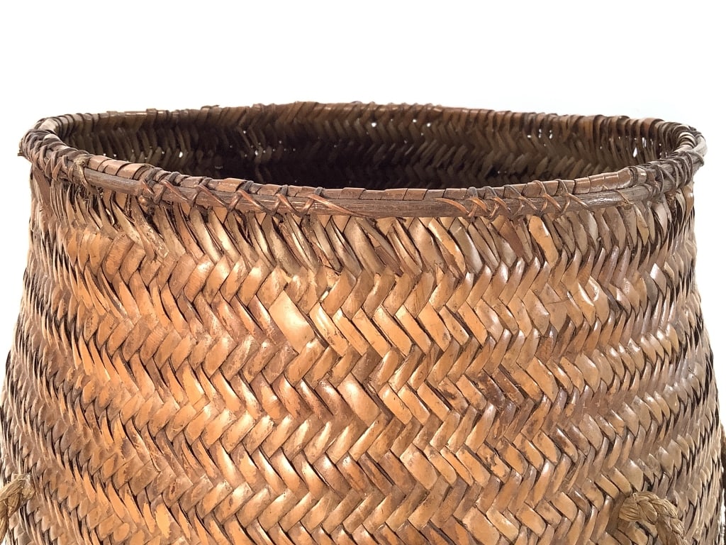 Kuba Lidded Basket DRC - 8