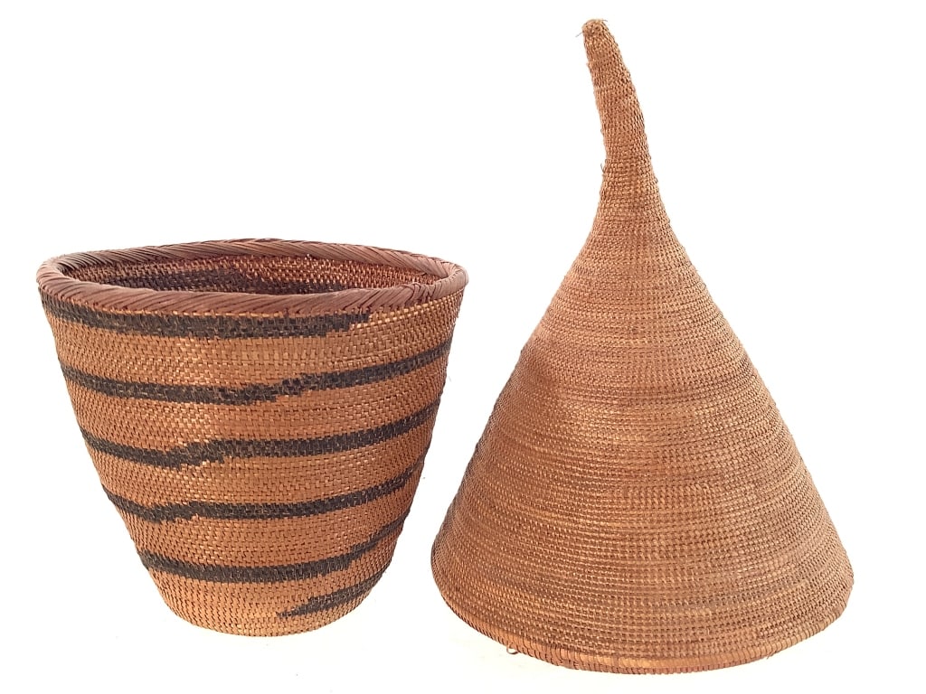 Tutsi Lidded Coiled Basket - 2