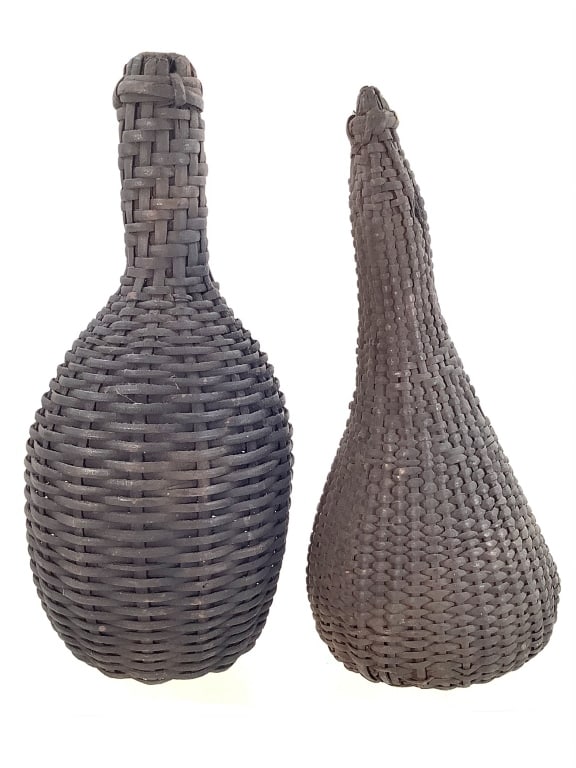 2 Cameroon Woven Basketry Rattles (1 of 9)