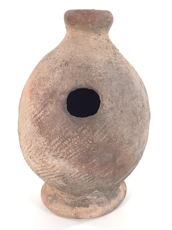 Bozo Peoples Mali Nighttime Bed Jar: 8"Dia. x 9 3/8"H. Provenance: Collection of William and Diane Itter. Please see photos for condition and details. Please note: Some pots may have repairs that may not be noted.