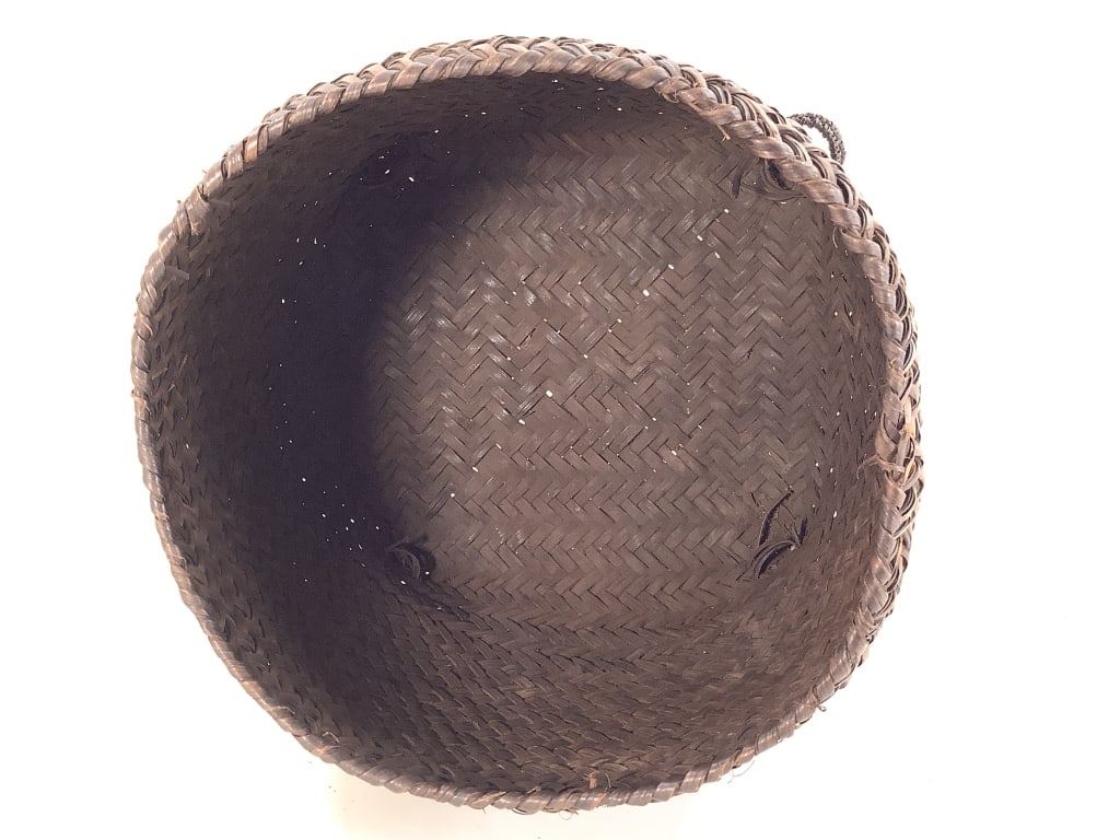 Kuba Lidded Basket DRC - 11