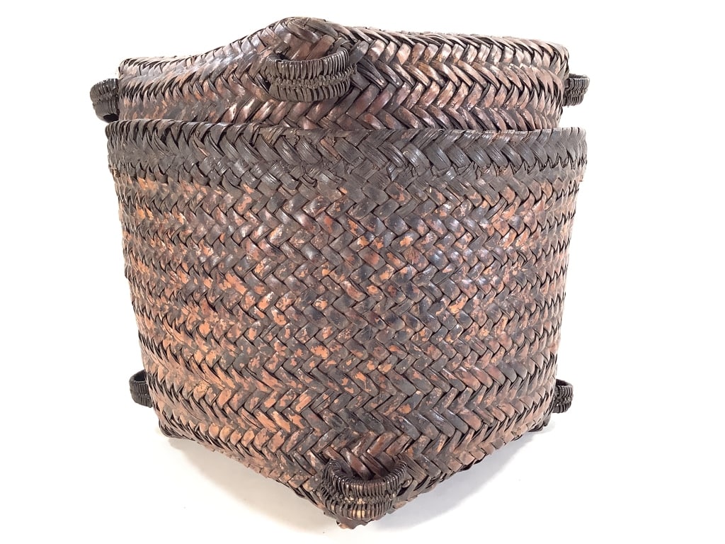Kuba Lidded Basket DRC - 3