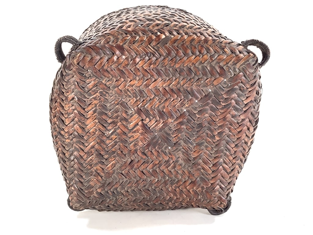 Kuba Lidded Basket DRC - 9