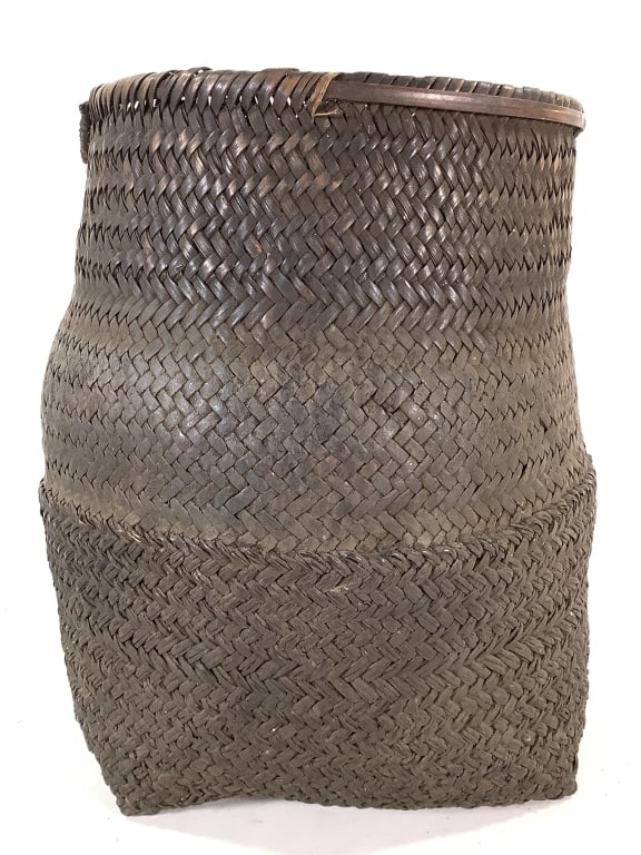 Kuba Lidded Basket DRC - 3