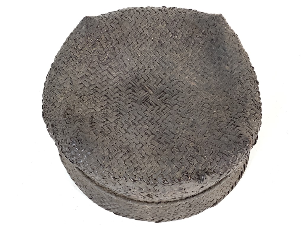 Kuba Lidded Basket DRC - 5