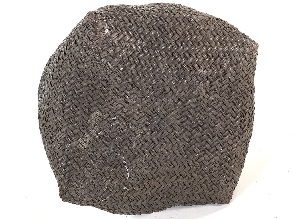 Kuba Lidded Basket DRC - 7