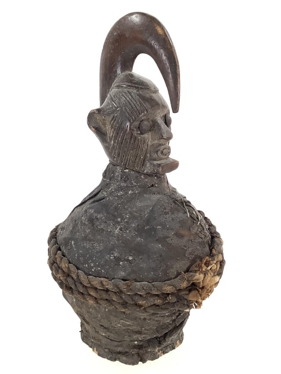 Teke or Tio Power Figure DRC: 10"H x 5"Dia. Provenance: Collection of William and Diane Itter. Please see photos for condition and details