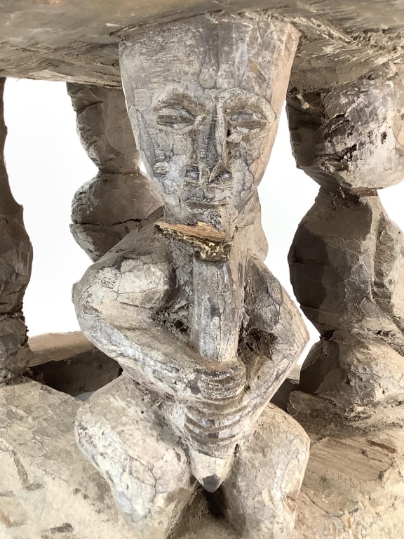 Bamileke Pedestal Stool - 4