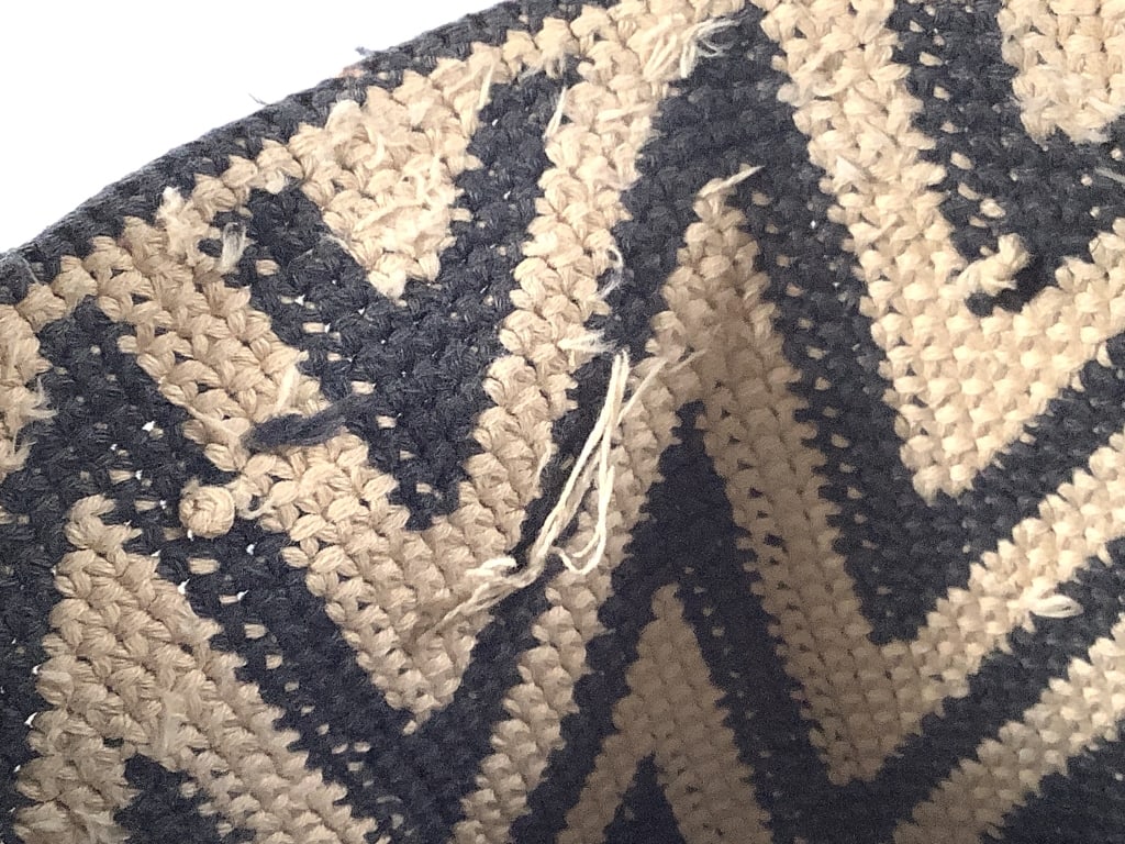 Cameroon Ashetu Hat w Zigzag Pattern - 6