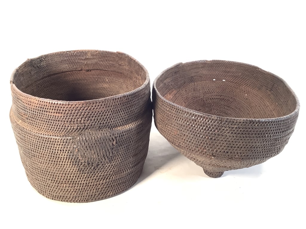 Kuba Lidded Basket DRC - 6
