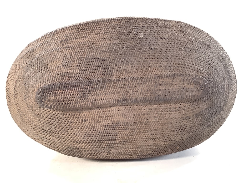 Kuba Lidded Basket DRC - 9