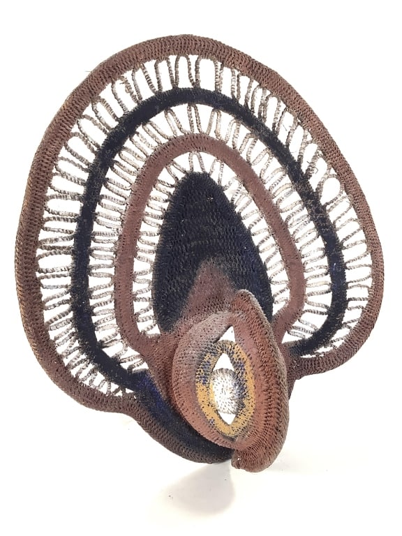 Abelam Yam Mask Papua New Guinea: 12"H. Good condition, natural wear consistent with age. Provenance: Collection of William and Diane Itter. Please see photos for condition and details.
