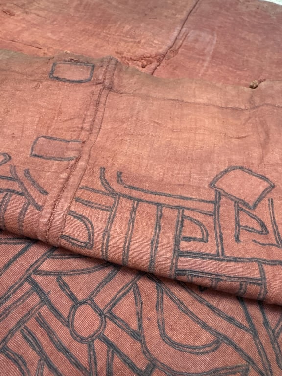 Kuba Raffia Cloth Wrapper DRC - 8