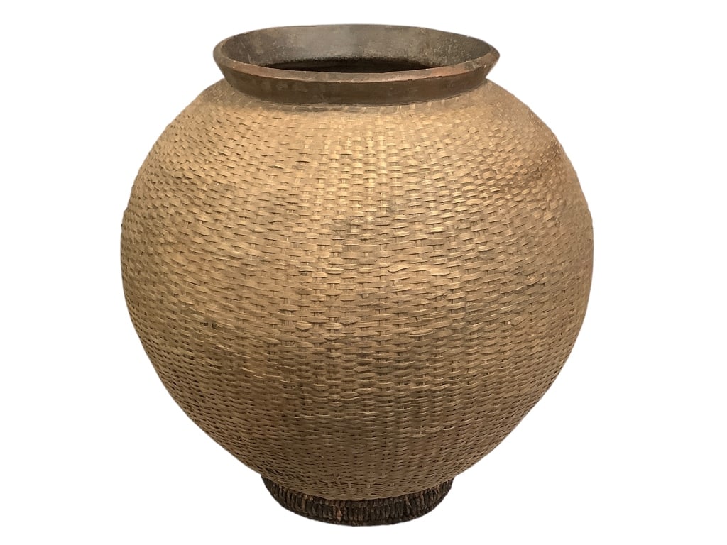 Ha Peoples Tanzania Storage Vessel: 27"H X 23"Dia. Good condition consistent with age and use. Please note: Some pots may have repairs that may not be noted. Provenance: Collection of William and Diane Itter. Please see photos for