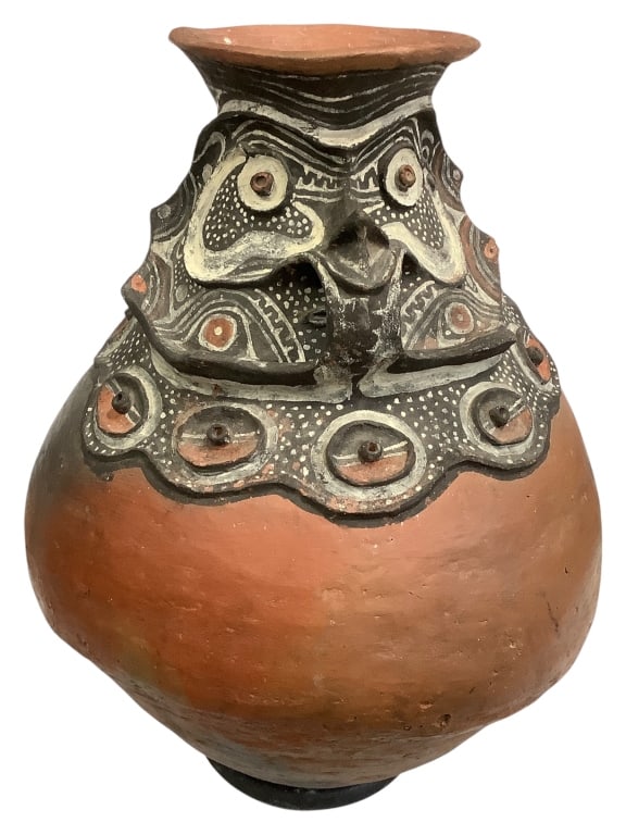 Water Pot Papua New Guinea: 23"H x 20"Dia. Good condition for age.Provenance: Collection of William and Diane Itter. Please see photos for condition and details.