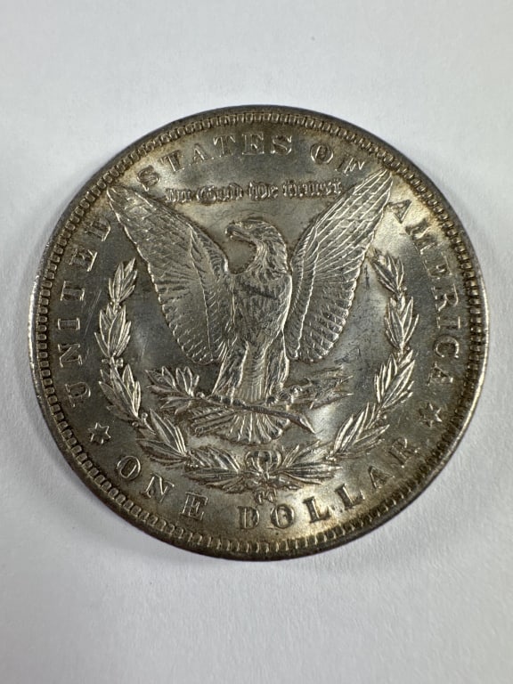 1891 CC Morgan Silver Dollar Spitting Eagle - 2