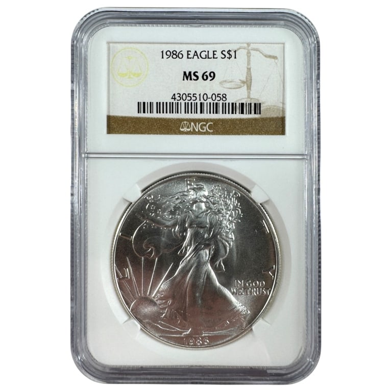 1986 ASE First Year - NGC MS69: See pictures