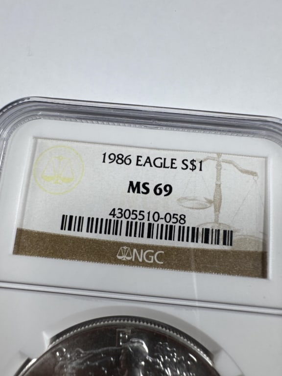 1986 ASE First Year - NGC MS69 - 3
