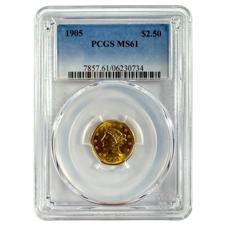 1905 Gold $2.5 PCGS MS61: See pictures