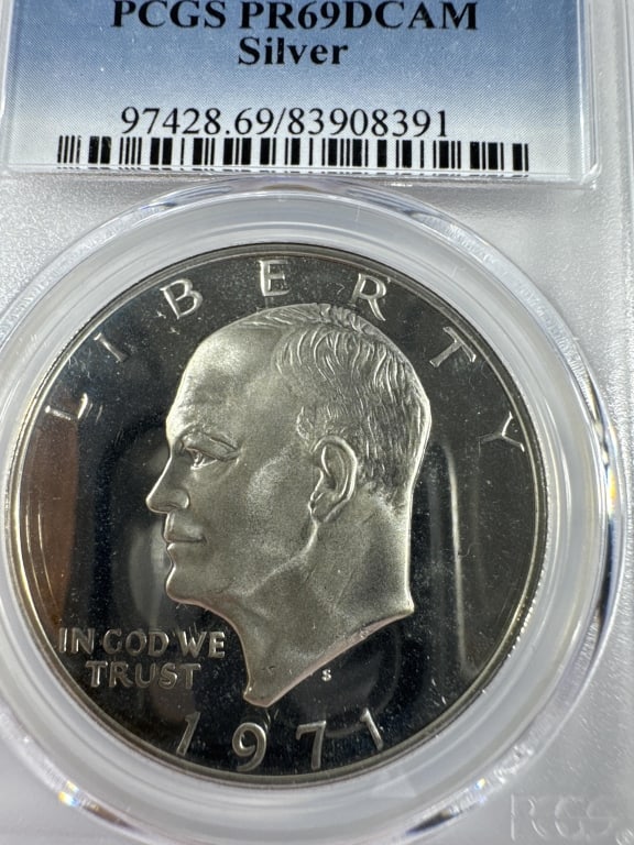 4 Different 1971 PCGS Slabbed Eisenhower Dollars - 4