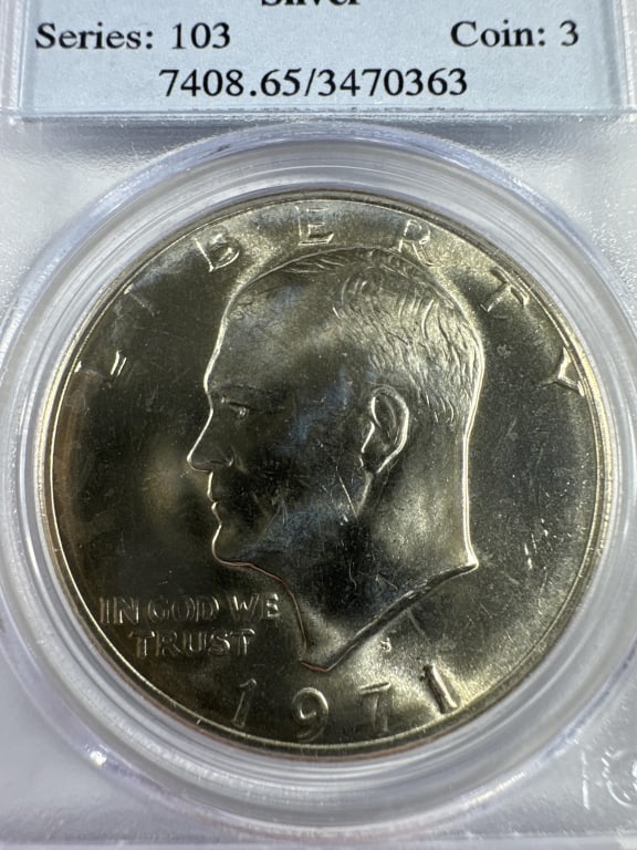 4 Different 1971 PCGS Slabbed Eisenhower Dollars - 5