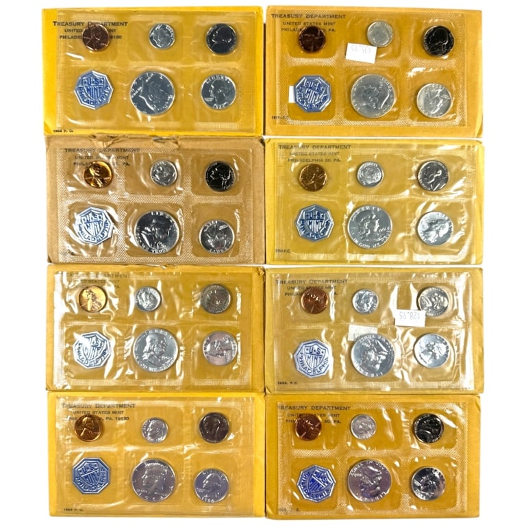 8 Proof Sets 1958 to1964 (2 1964 sets) (1 of 5)