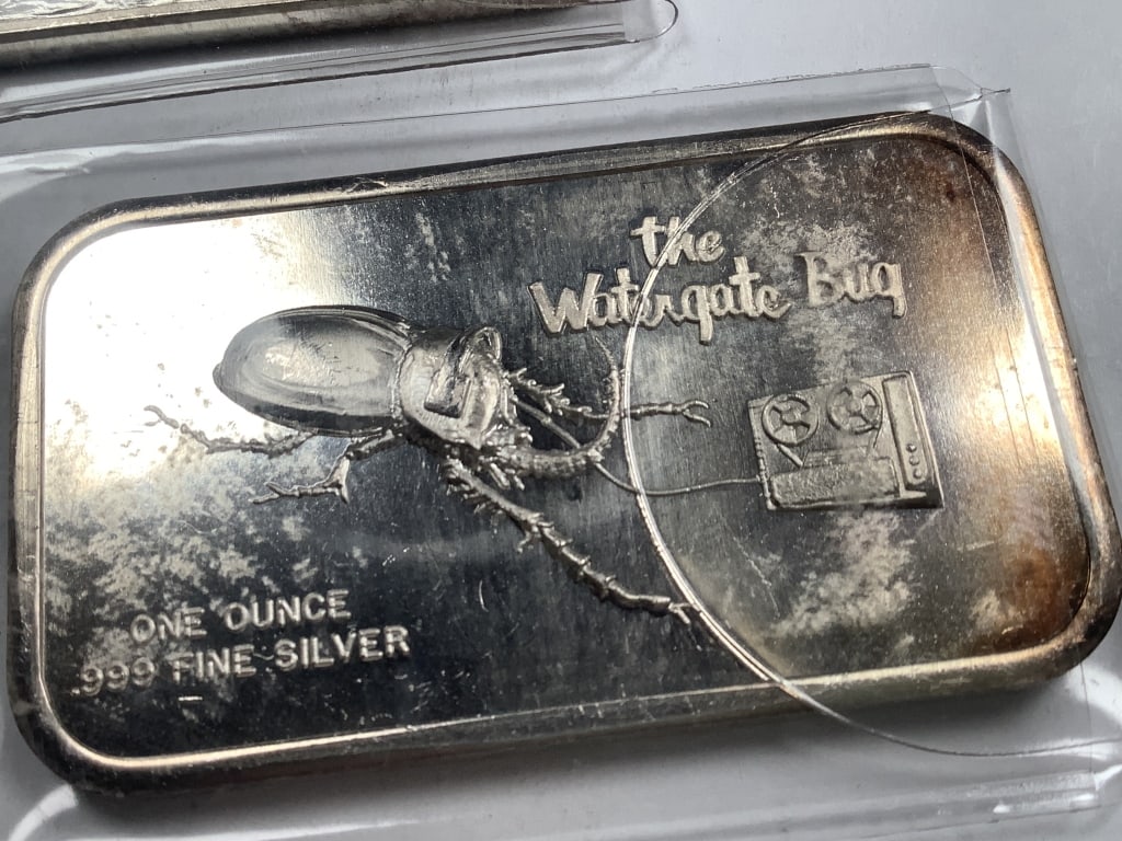 2 one ounce .999 Silver Bars - 2