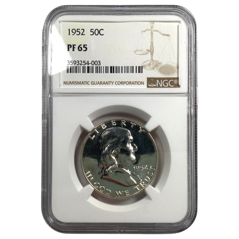 1952 Proof Franklin Half NGC PR65: See pictures