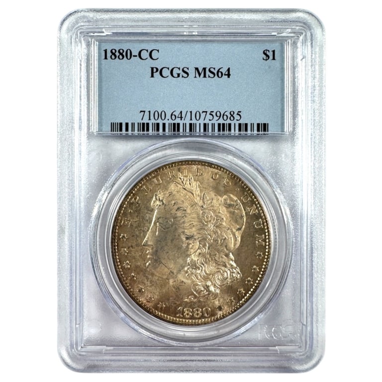 1880 CC Morgan Dollar PCGS MS64: See pictures