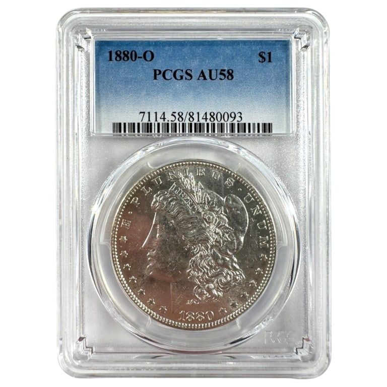 1880 O Morgan Dollar PCGS AU58: See pictures