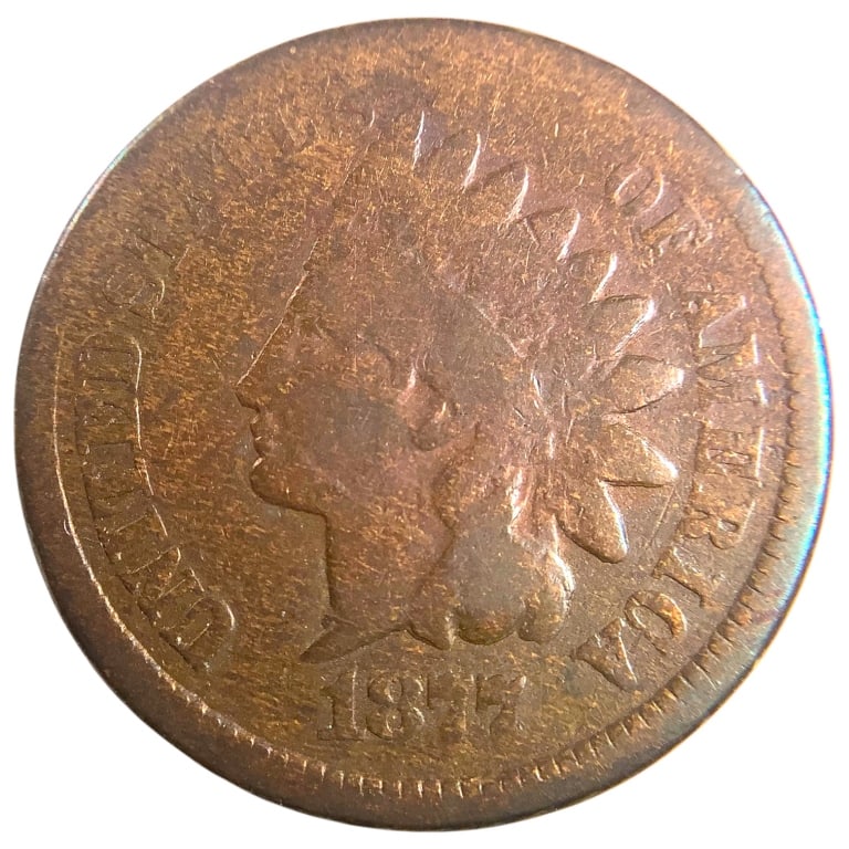 1877 Indian Head Cent (1 of 4)