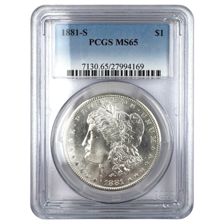 1881 S Morgan Dollar PCGS MS65: See pictures