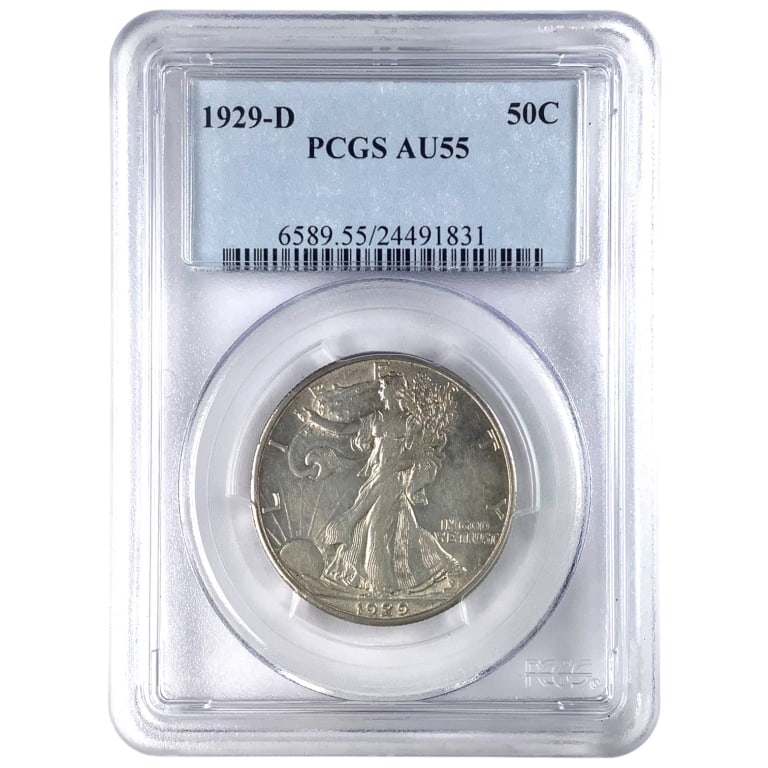 1929 D WL Half Dollar PCGS AU55 (1 of 4)