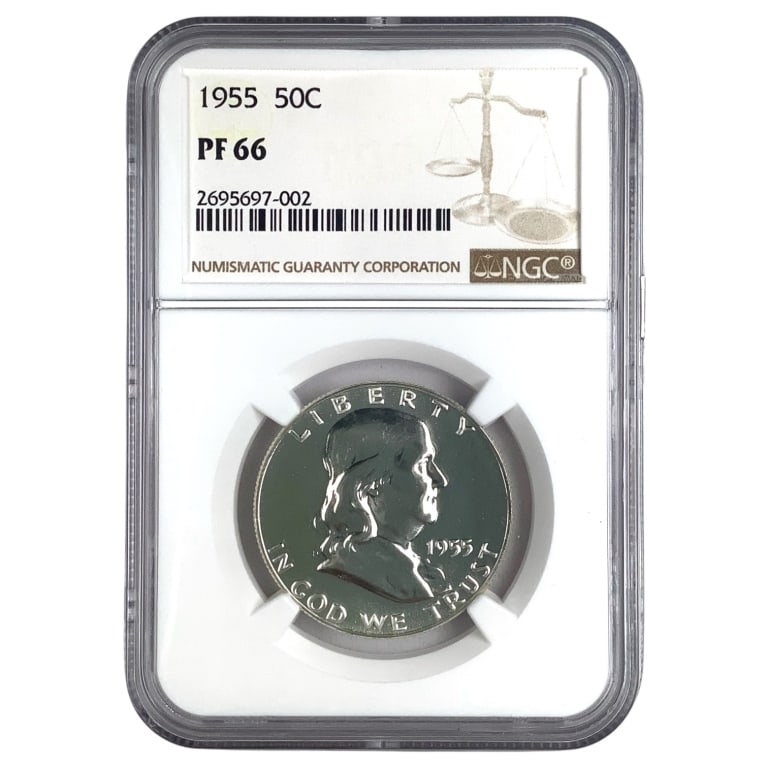 1955 Proof Franklin Half Dollar NGC PR66: See pictures