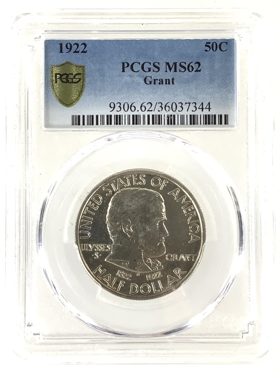 1922 Grant Commem Half PCGS MS62: See pictures