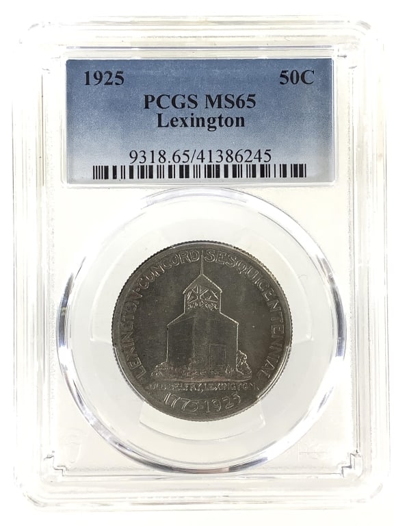 1925 Lexington Commem Half PCGS MS65: See pictures