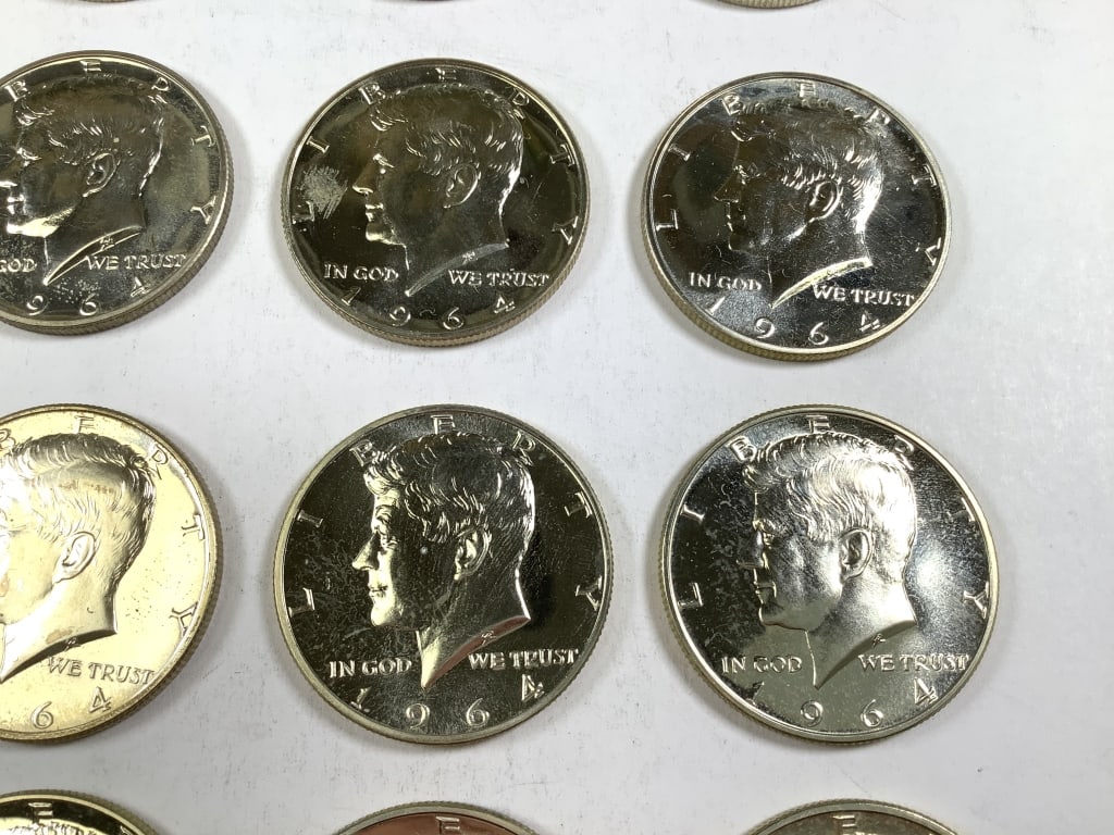 16 Proof 1964 Kennedy Half Dollars - 3