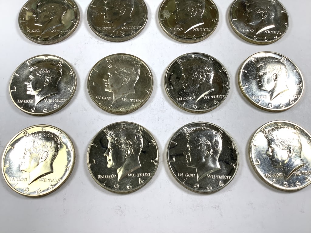 16 Proof 1964 Kennedy Half Dollars - 4