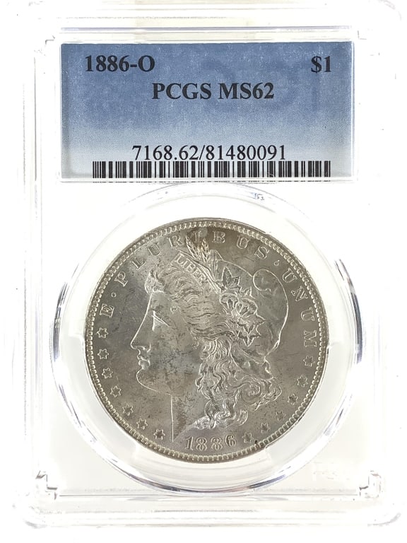 1886 O Morgan Dollar ANACS MS62: See pictures